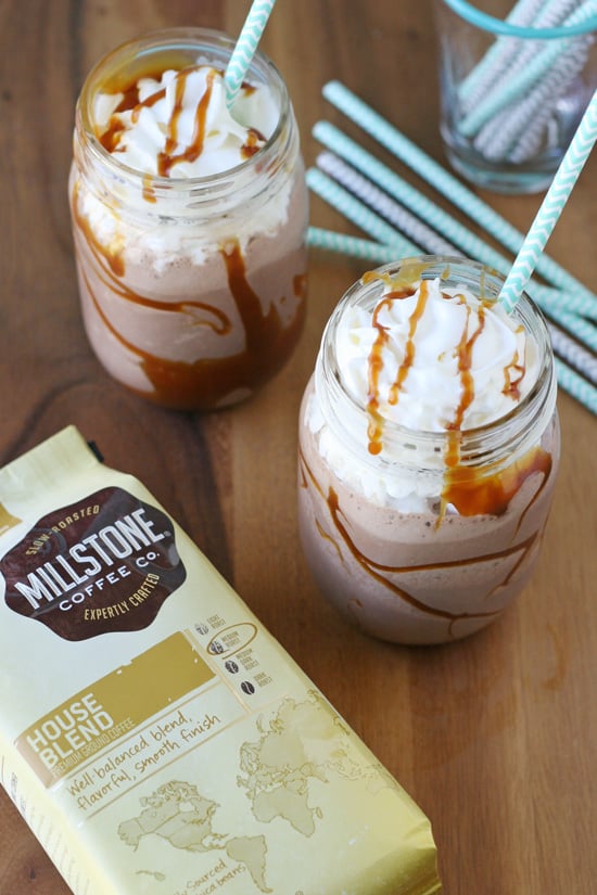 Caramel Mocha Milkshakes - You wont believe how easy it is to make this amazing shake! 