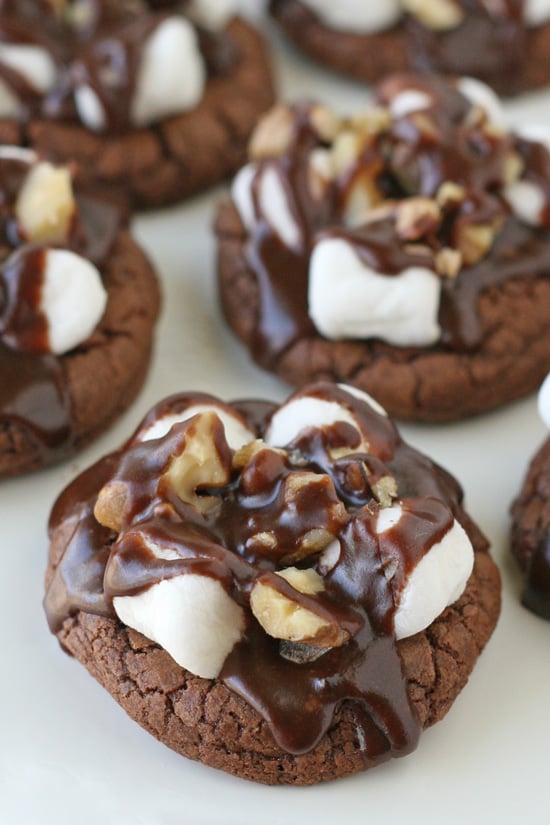 Rocky Road Cookies - chewy, chocolaty and delicious!! 