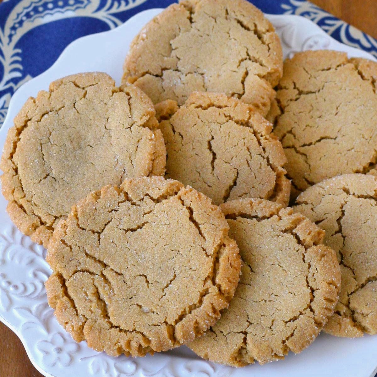 Chewy Peanut Butter Cookies - Glorious Treats
