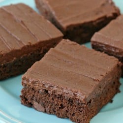 Rich, fudgy and oh so amazing!! Frosted Fudge Brownies