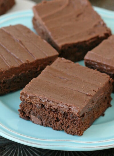 Rich, fudgy and oh so amazing!! Frosted Fudge Brownies