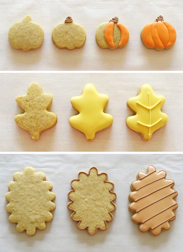 Fall Decorated Cookies step by step