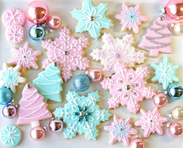 Pastel Christmas Cookies - Simply stunning!