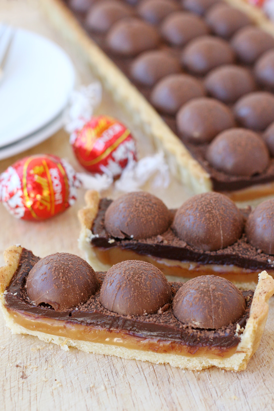 This Salted Caramel & Chocolate Truffle Tart is rich, decadent and simply amazing!