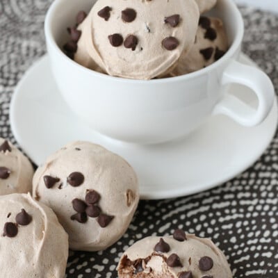 Light, crisp, sweet and delicious Mocha Meringue Cookies!