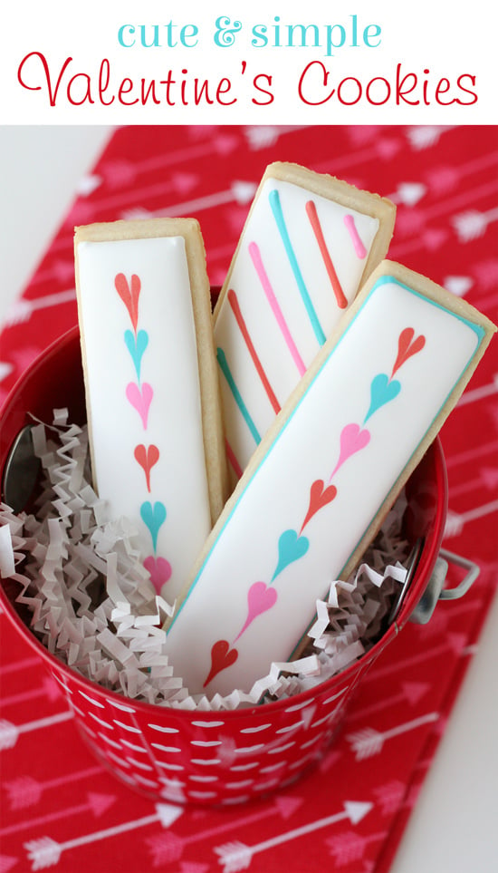 Simply adorable Valentine's Cookie Sticks!  