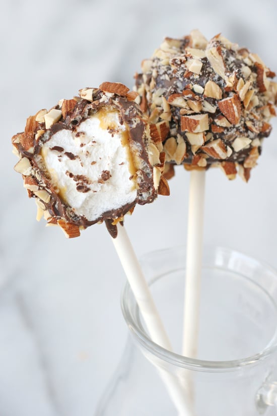 Caramel Nut Marshmallow Pops - Transform simple ingredients into an INCREDIBLE treat!