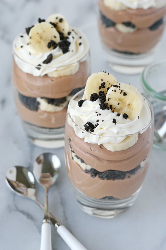 This simply INCREDIBLE dessert includes bananas, nutella, oreos and whipped cream... what more do you need in life?