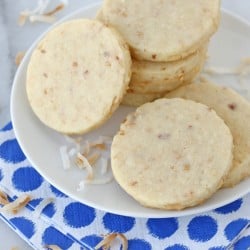 These Coconut Cutout Cookies are delicious as is, but are the perfect canvas for decorating too!