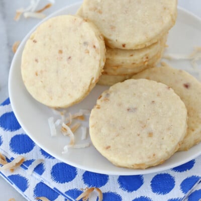 These Coconut Cutout Cookies are delicious as is, but are the perfect canvas for decorating too!