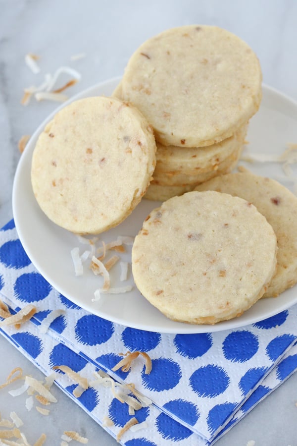 These Coconut Cut Out Cookies are delicious as is, but are the perfect canvas for decorating too! 