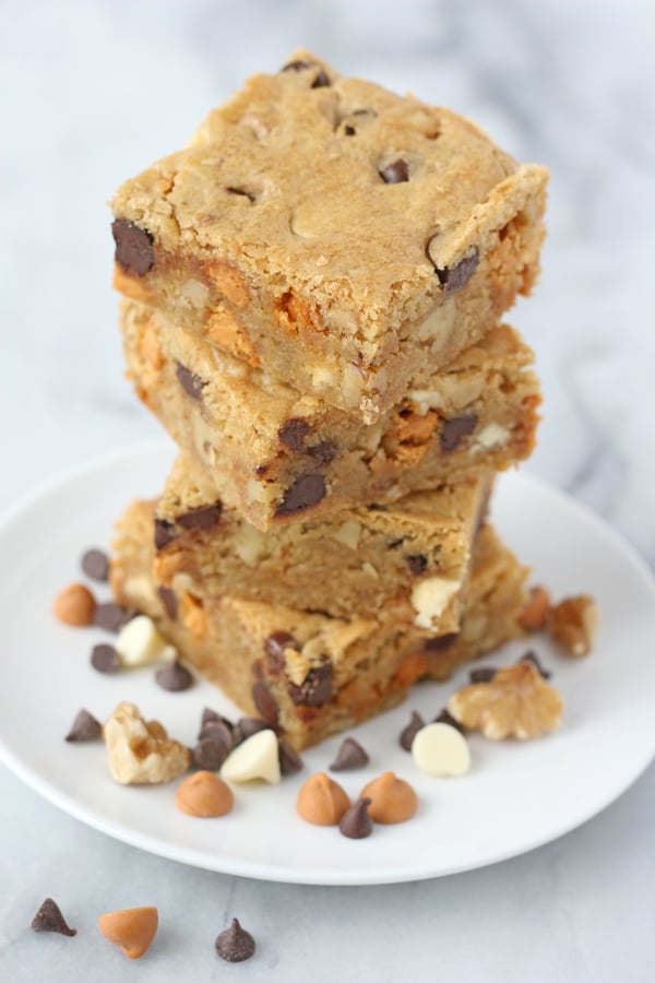 Simply the BEST Blondie recipe! Add mix-ins of your choice! 