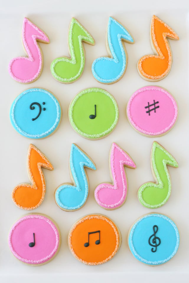 Music Note Decorated Cookies