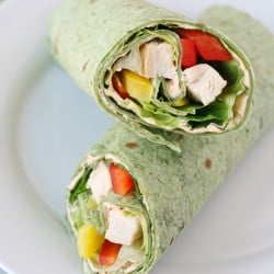 These fresh and delicious Chicken Wraps are perfect for picnics, parties and lunchboxes!