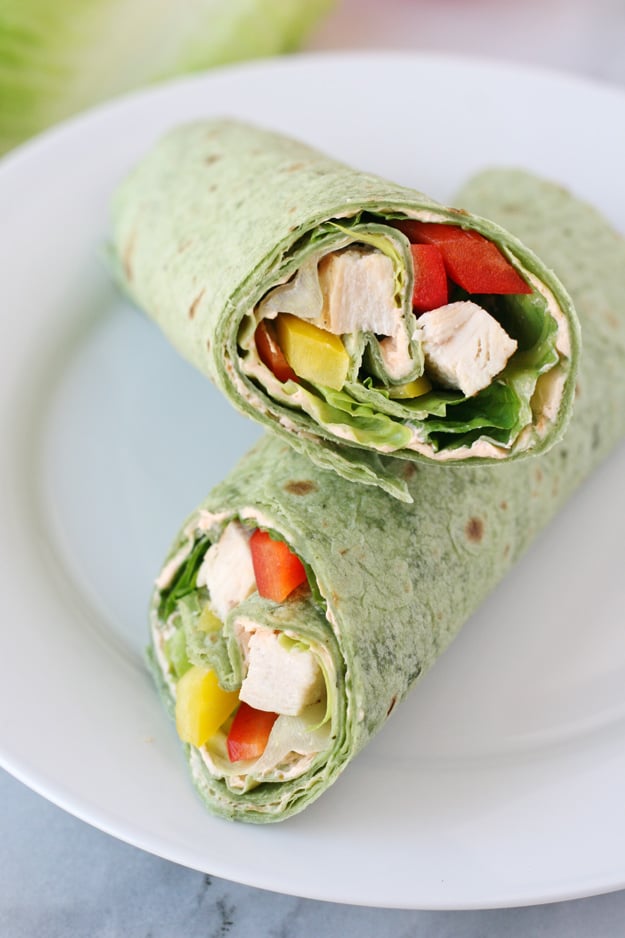 These fresh and delicious Chicken Wraps are perfect for picnics, parties and lunchboxes! 