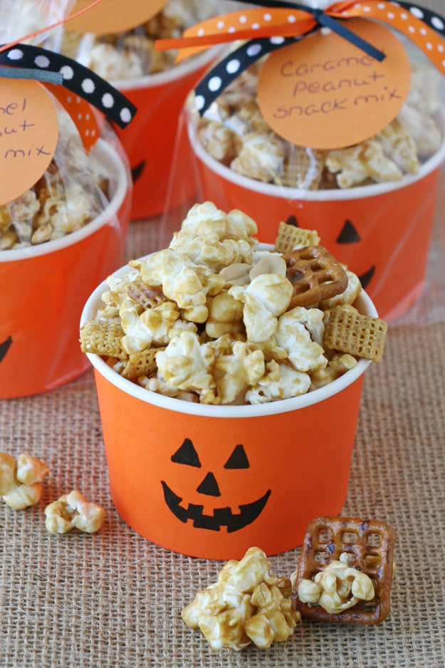 Homemade Caramel Corn Snack Mix | My favorite snack ever!  Sweet, salty, crispy and delicious!  