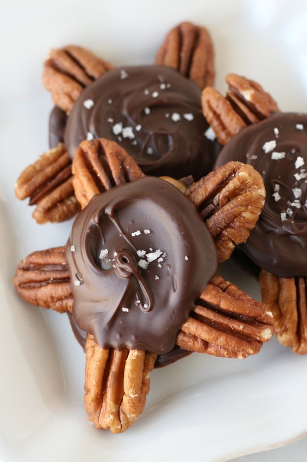 Homemade Caramel Turtles | These impressive treats are surprisingly easy to make! 