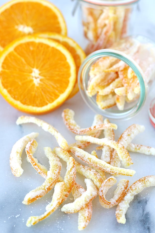 This Candied Orange Peel is sweet, flavorful and perfect for adding to muffins, cookies and cakes. 