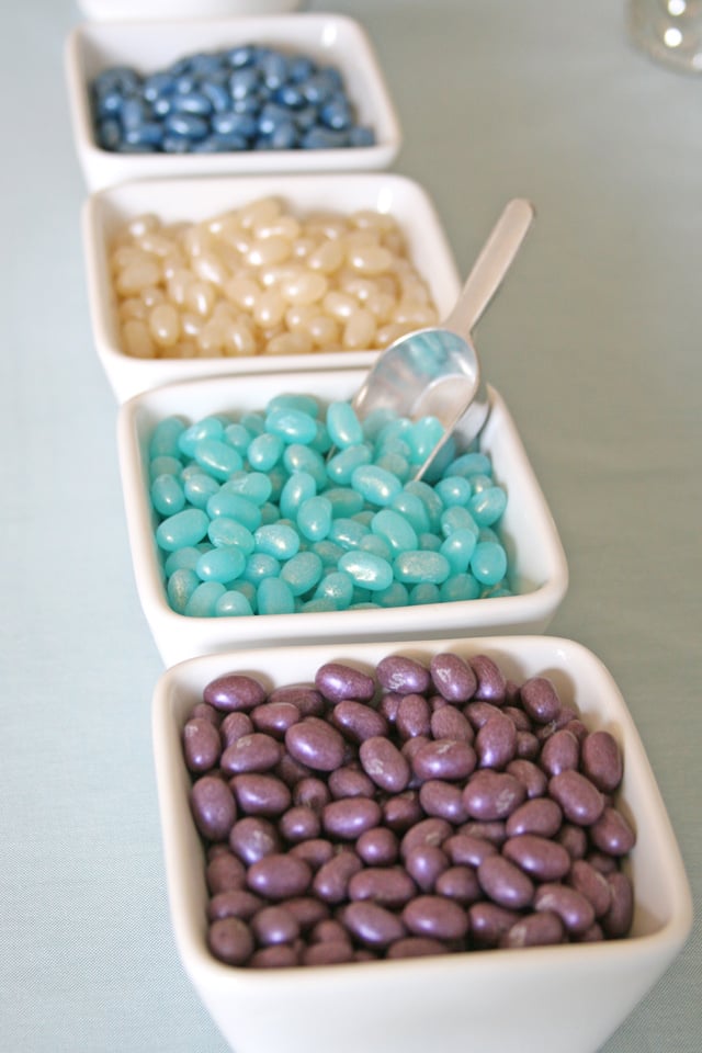 Jelly Belly candies in pastel colors, perfect for a Frozen party!  