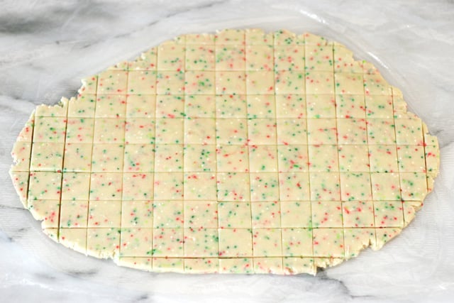 How to make cute and festive Christmas Sprinkle Cookie Bites 