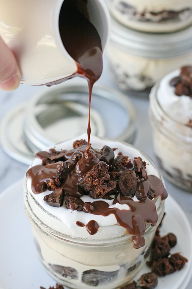 Simply incredible!! Brownie, coffee ice cream, fudge and whipped topping... this frozen treat is to die for!! 