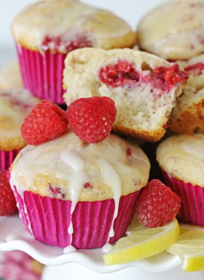 Sweet, tart and simply delicious Raspberry Lemon Muffin Recipe!