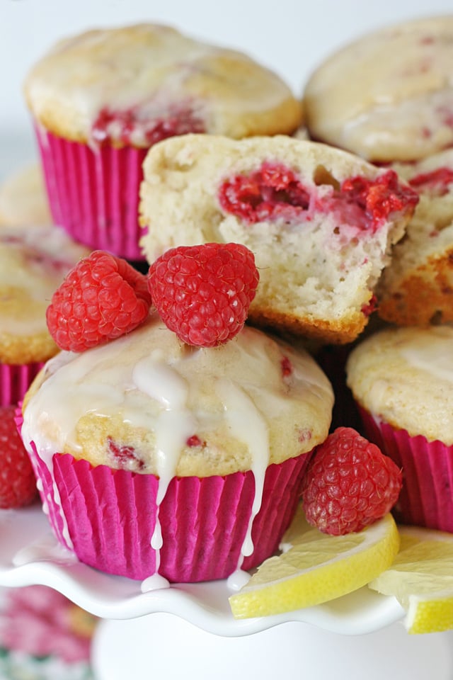 Sweet, tart and simply delicious Raspberry Lemon Muffins! 