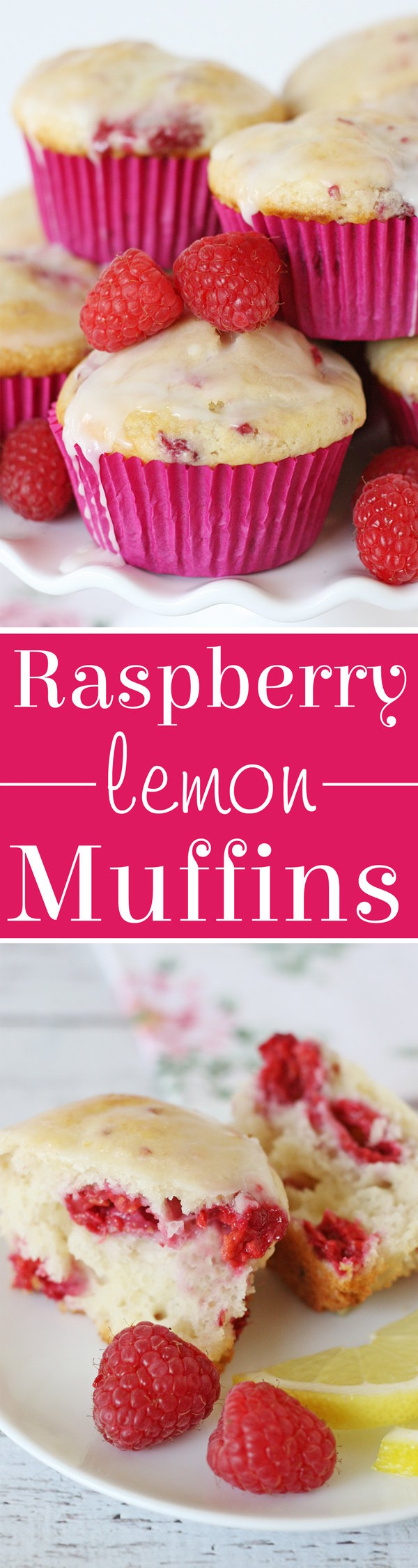 Sweet, tart and simply delicious Raspberry Lemon Muffin Recipe!