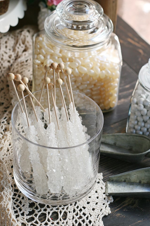 Vintage dessert table candy ideas! SO PRETTY! 