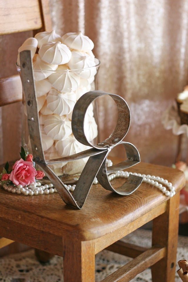 Beautifully rustic and romantic SWEETS TABLE!