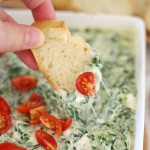 Warm, cheesy and delicious SPINACH DIP!