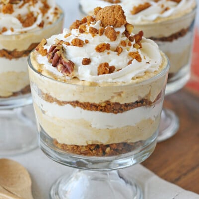 Creamy, flavorful and delicious PUMPKIN CHEESECAKE TRIFLE recipe!