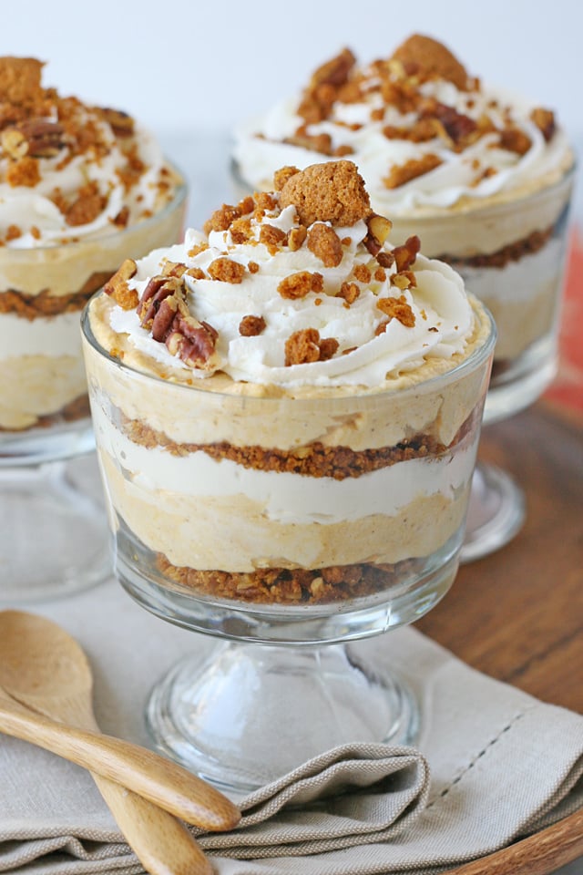 Pumpkin mousse trifle