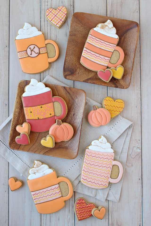 Delicious and adorable PUMPKIN SPICE DECORATED COOKIES!