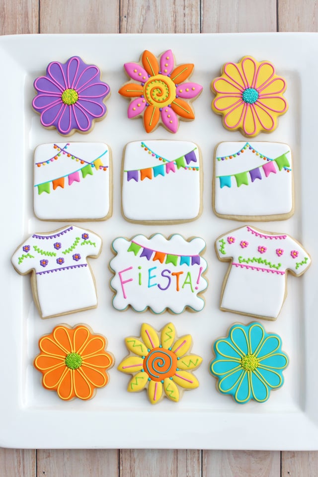 Mexican Fiesta Decorated Cookies