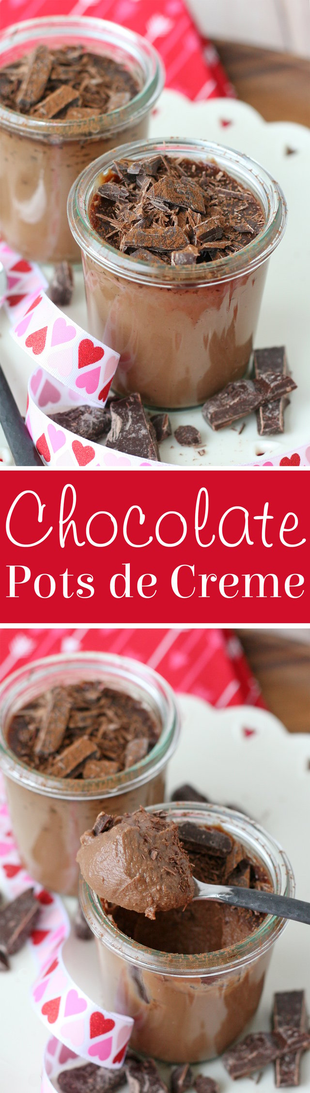 Rich and delicious! This Chocolate Pots de Creme is the perfect chocolate dessert! 