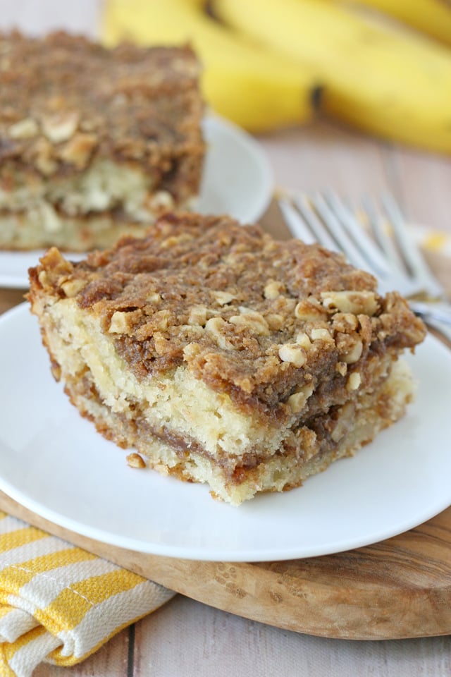 Moist and delicious Banana Coffee Cake Recipe