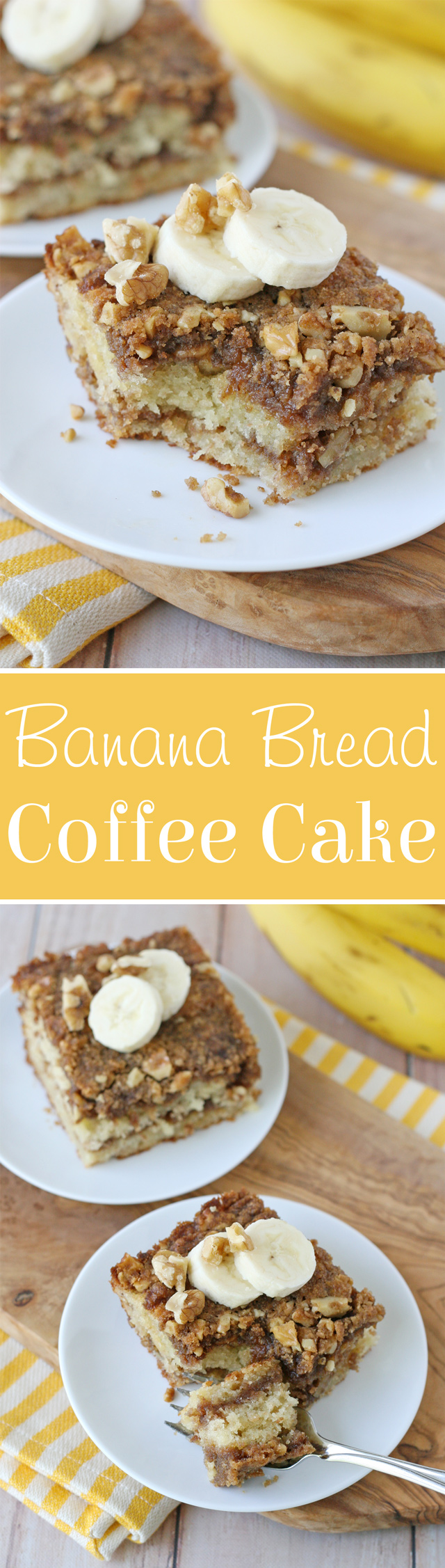 Two delicious treats in one... Banana Bread and Coffee Cake! 