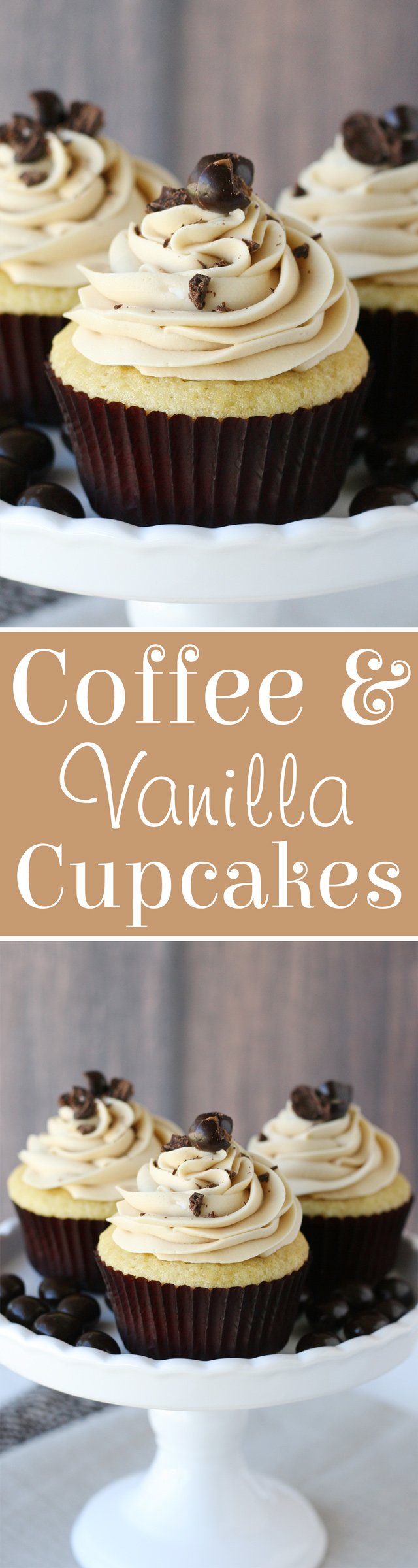 PERFECT Vanilla Cupcakes with Coffee Buttercream