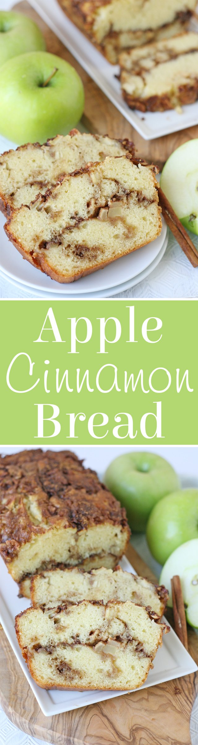 Simply delicious APPLE CINNAMON BREAD! 