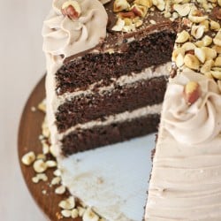 Chocolate Hazelnut Cake - If you love NUTELLA... this cake is for you!