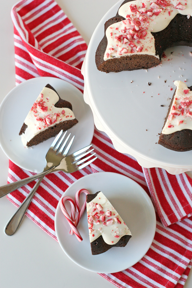 Rich and delicious CHOCOLATE PEPPERMINT BUNDT CAKE RECIPE! 