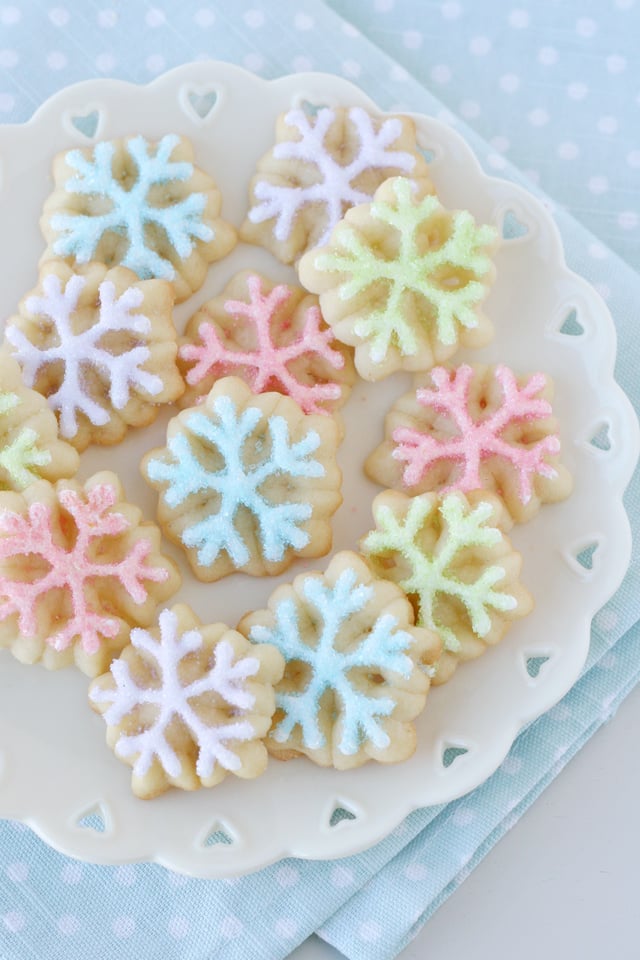 Spritz Snowflake Cookies