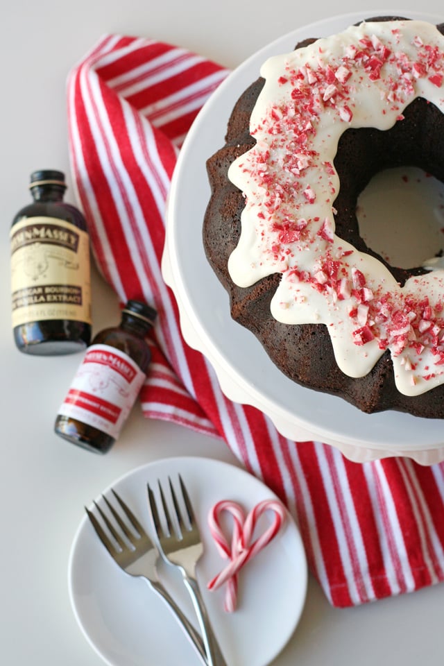 Rich and delicious CHOCOLATE PEPPERMINT BUNDT CAKE RECIPE! 