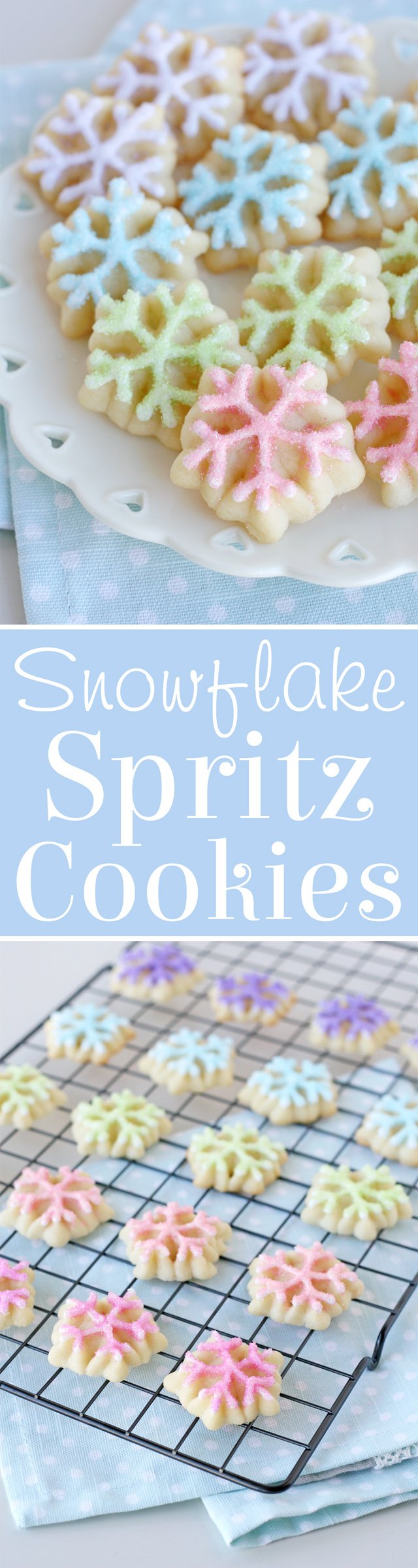 Spritz Snowflake Cookies