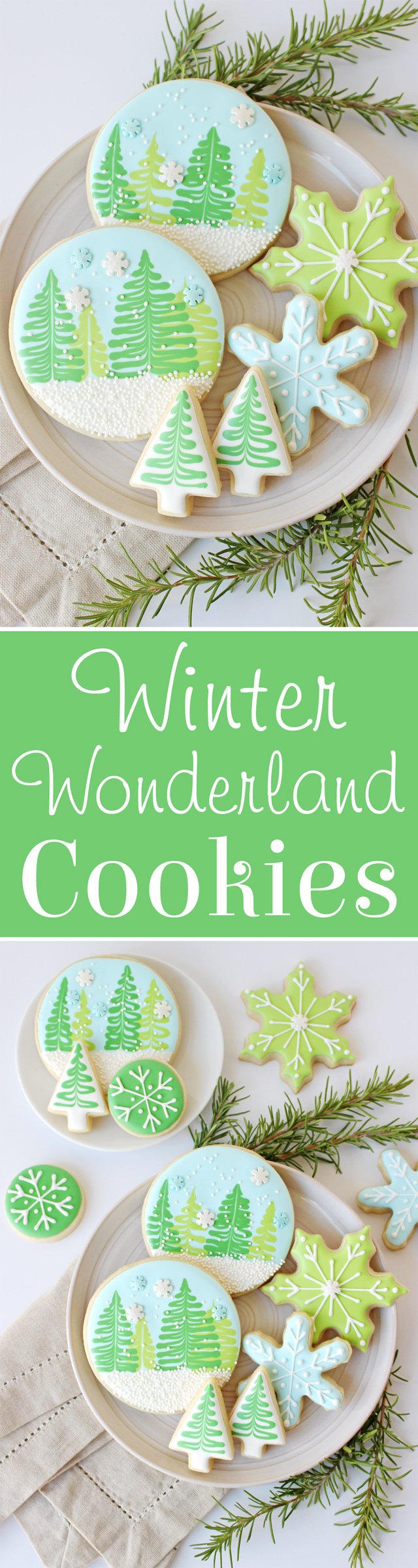 Winter Wonderland Decorated Cookies - With Video Tutorial! 