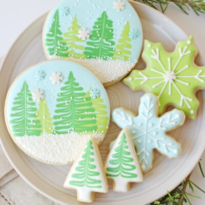 Winter Wonderland Decorated Cookies - With Video Tutorial!