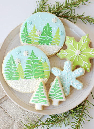 Winter Wonderland Decorated Cookies - With Video Tutorial!