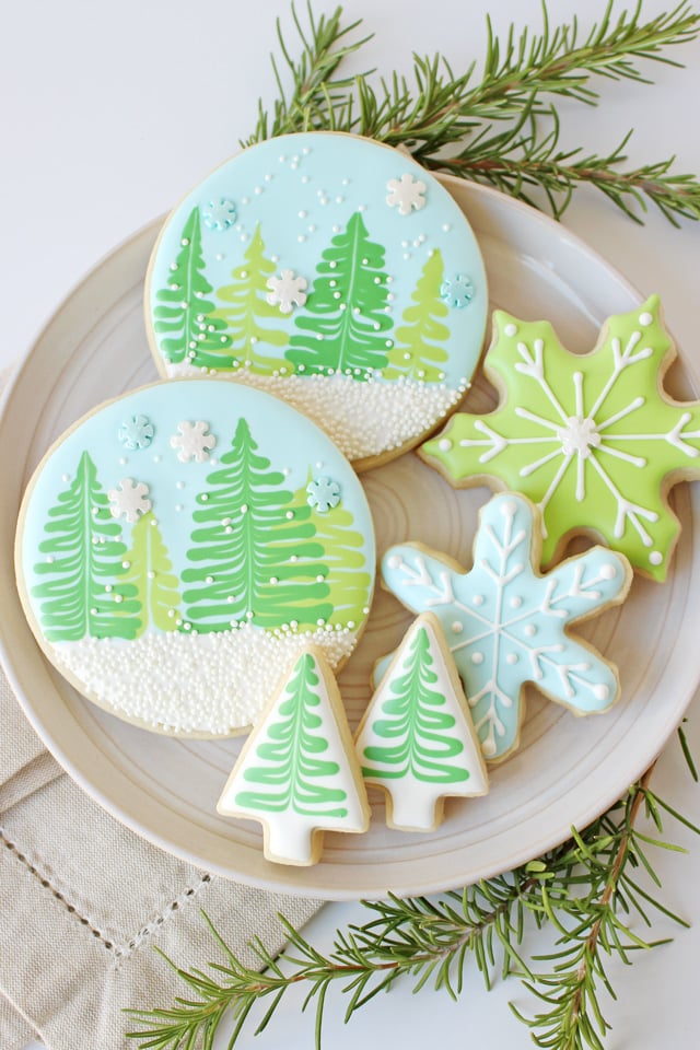 Winter Wonderland Decorated Cookies - With Video Tutorial! 