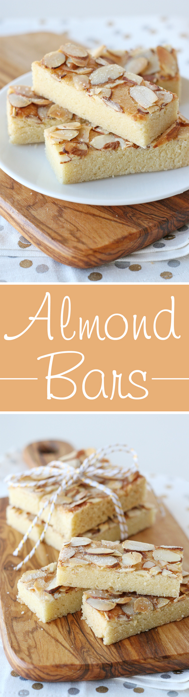 Almond Bars - Nutty, buttery and delicious! 